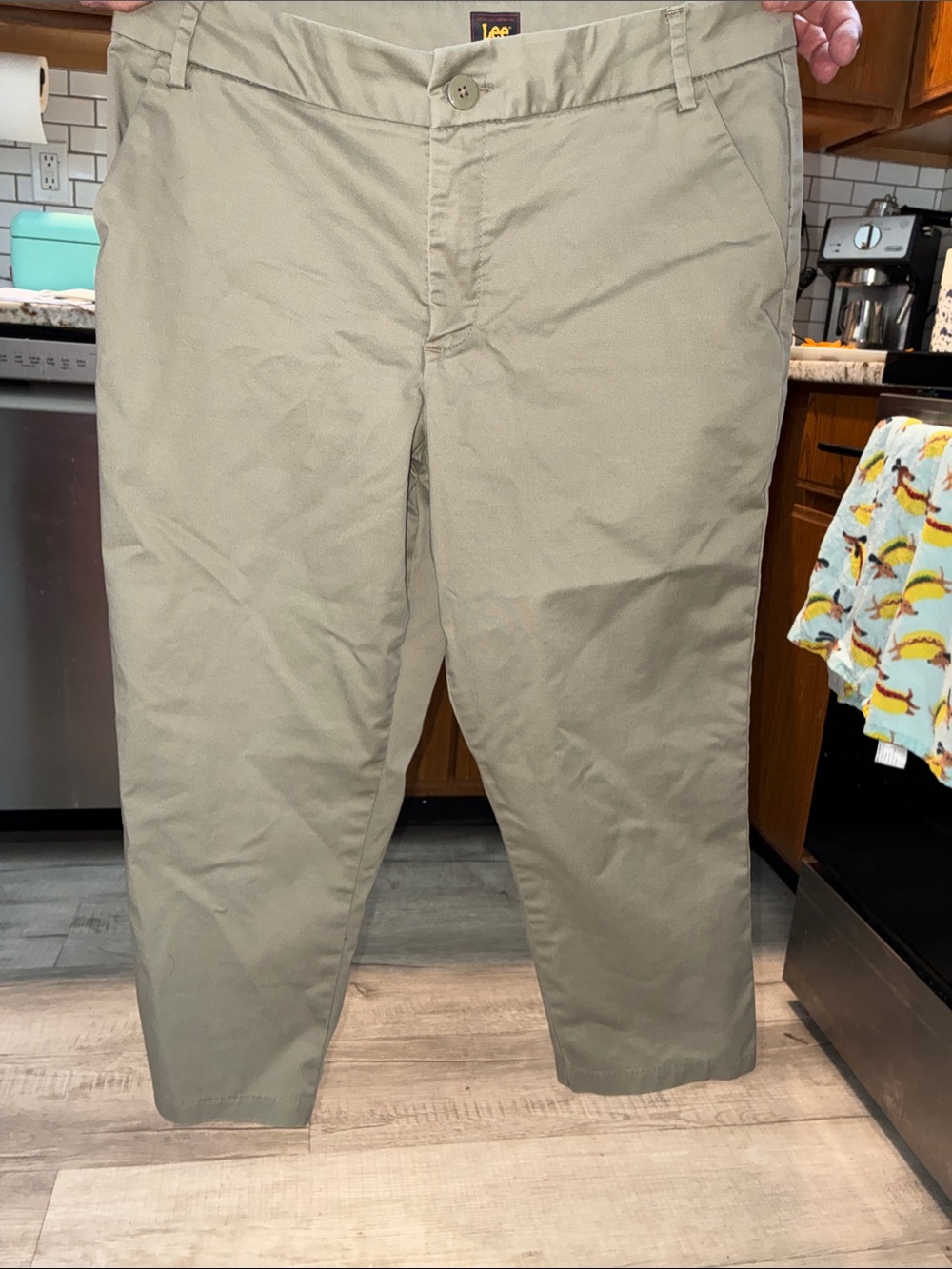 Lee cropped Chino Pants Khaki